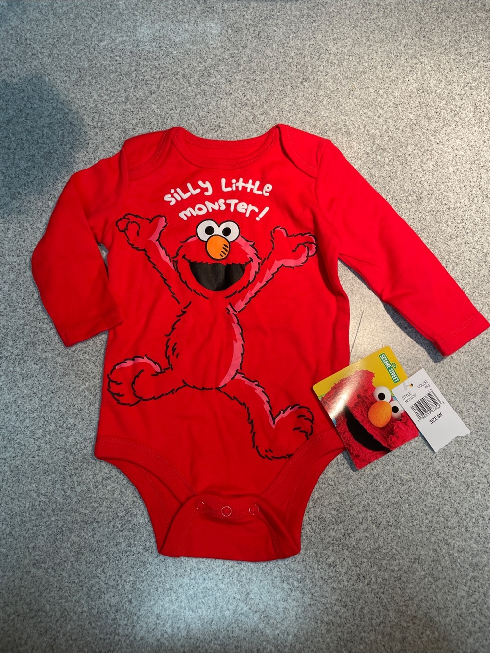 Sesame Street Red Elmo 'Silly Little Monster' Onesie